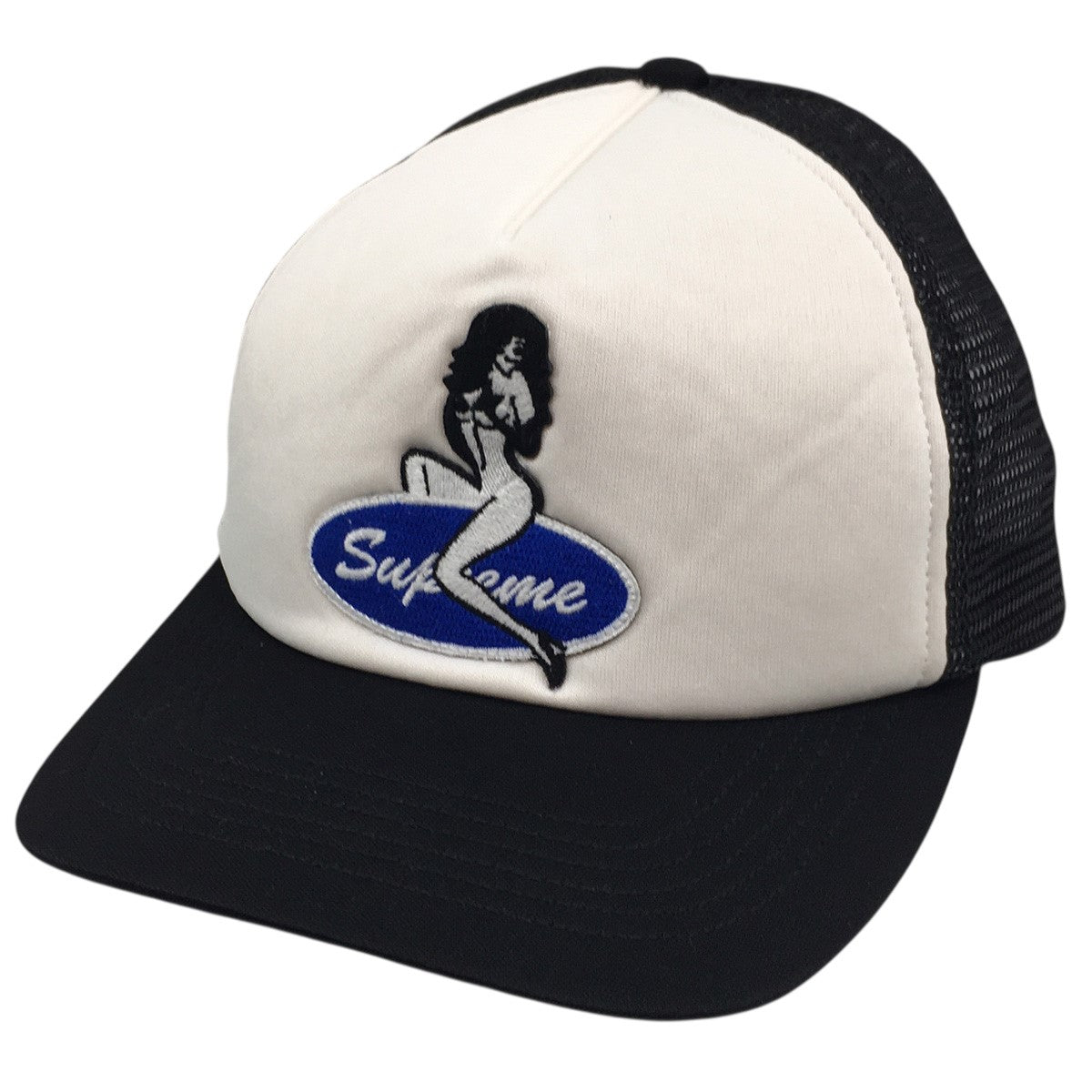 Supreme 22AW Pin Up Mesh Back 5-Panelピンナップ ガール ロゴ メッシュ スナップバック 5パネル キャップ 帽子 古着・中古-1枚目のアイテム画像