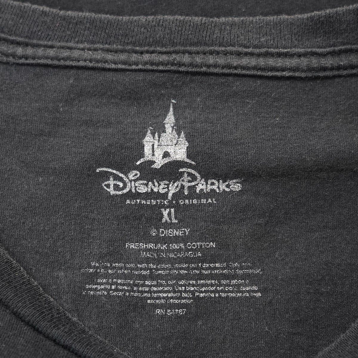 VINTAGE 2013 Disney Parks Star Wars Judge Me By My Size Mickey Yoda T-Shirtディズニー スターウォーズ ヨーダ ミッキー パークス Tシャツ 古着・中古-9枚目のアイテム画像