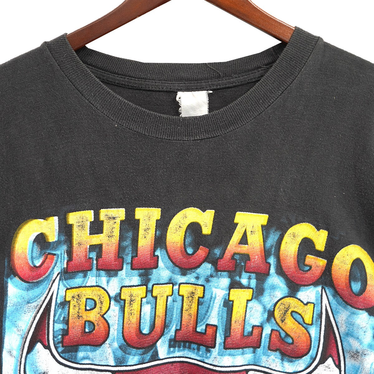 VINTAGE 90s NBA CHICAGO BULLS BOOTLEG RAP TEE CHAMPIONS 1996PIPPEN JORDAN RODMAN シカゴ ブルズ チャンピオンズ Tシャツ 古着・中古-5枚目のアイテム画像