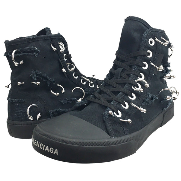 BALENCIAGA(バレンシアガ) Paris Destroyed Piercng High-Top Sneakers