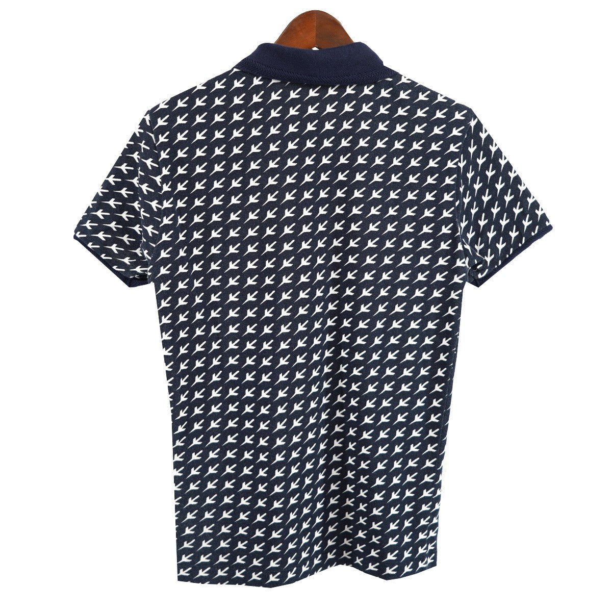 店舗売り切れ‼️美品✨LACOSTE 総柄 ポロシャツ ネイビー×ホワイト 8056000240344_4.jpg?v=