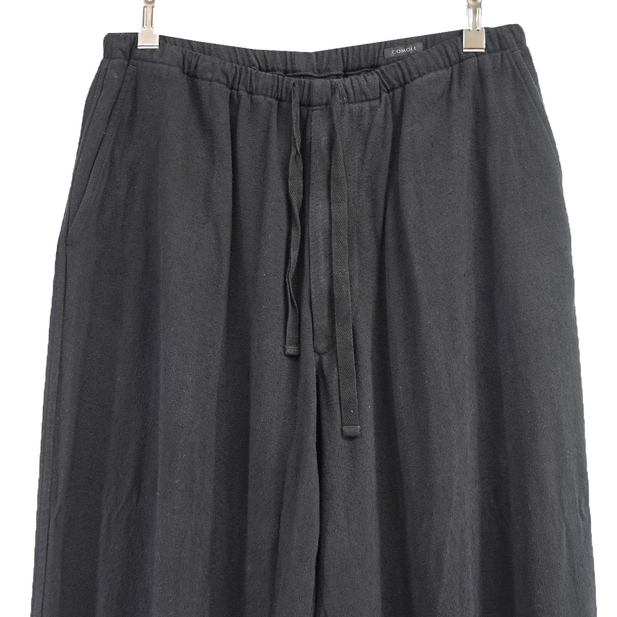 comoli 25ss シルクネップ ドローストリングパンツ COMOLI (コモリ) シルクネップ ドローストリングパンツ