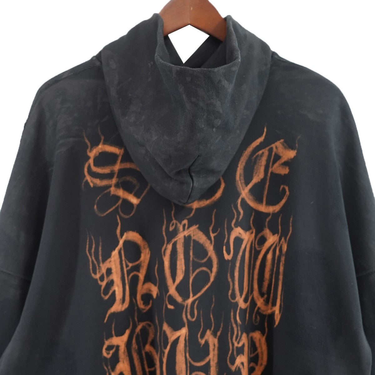 バレンシアガ　ダメージ加工　オーバーサイズ　パーカー バレンシアガ BALENCIAGA 23SS Hand Drawn BB Icon Hoodie