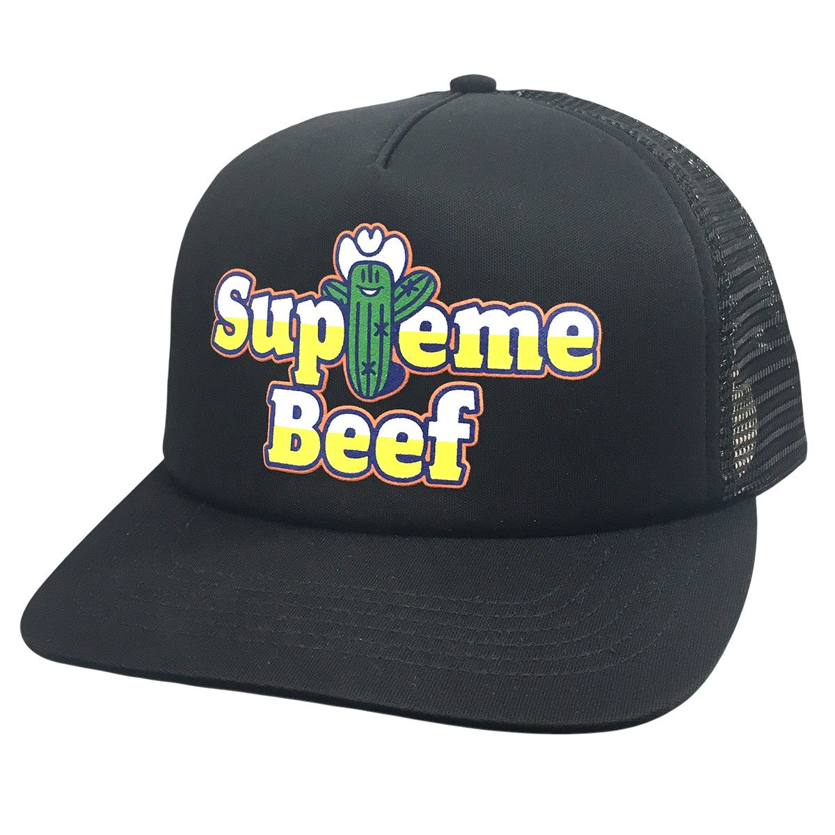 Supreme 25SS Beef Mesh Back 5-Panelロゴ ビーフ メッシュ スナップバック キャップ 帽子 古着・中古-1枚目のアイテム画像