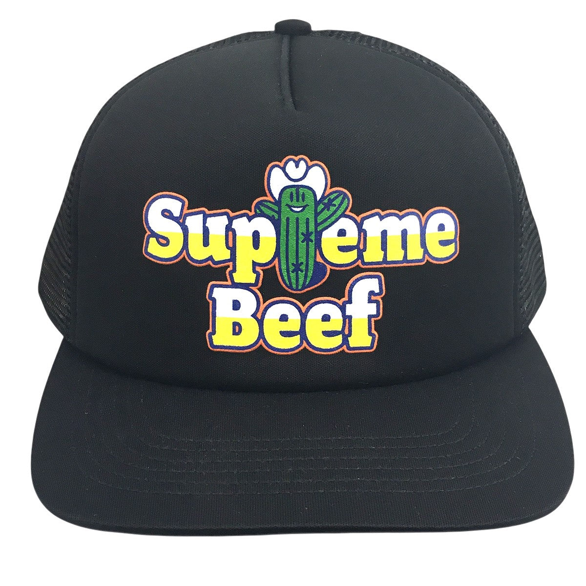 Supreme 25SS Beef Mesh Back 5-Panelロゴ ビーフ メッシュ スナップバック キャップ 帽子 古着・中古-2枚目のアイテム画像
