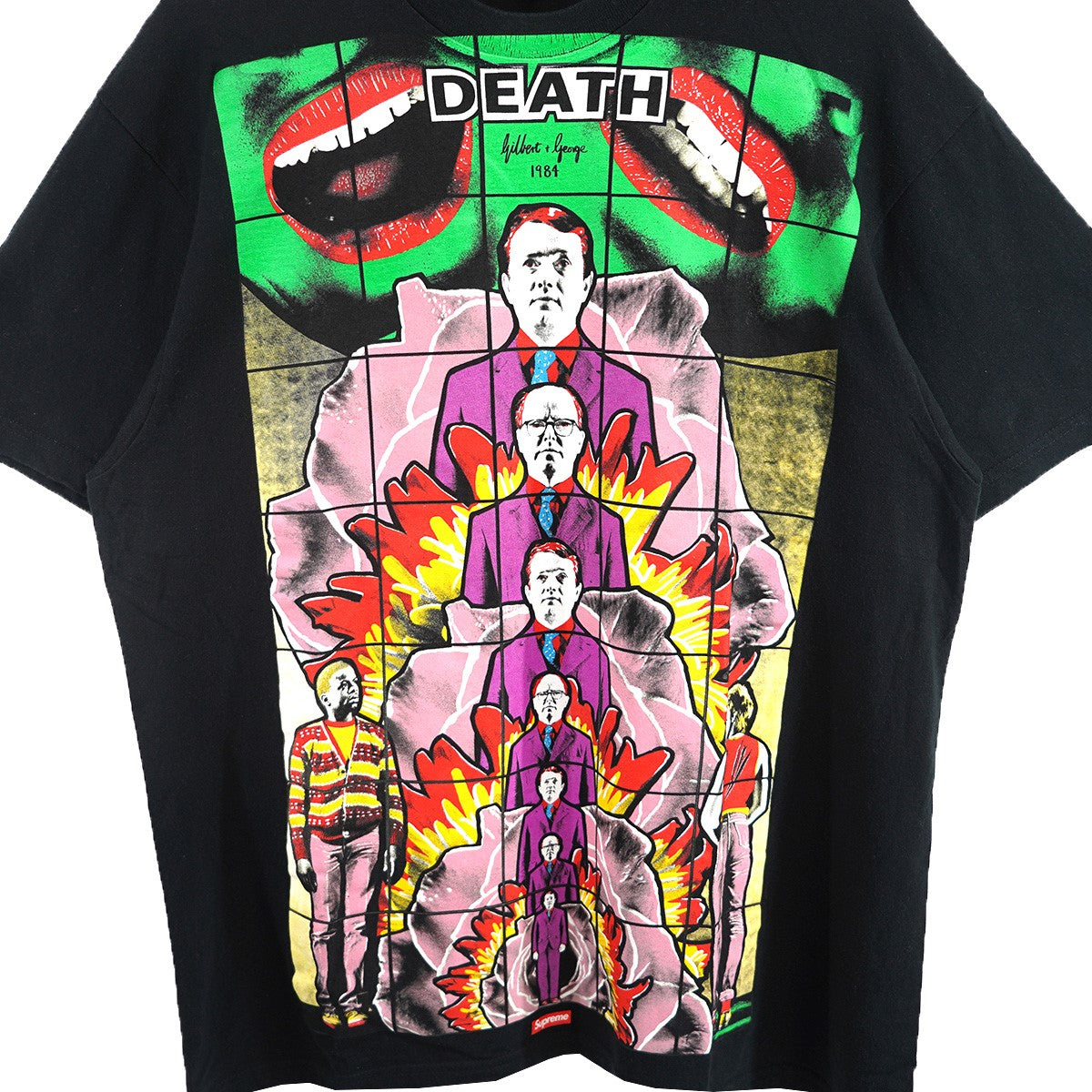 Supreme 19SS Gilbert ＆ George Supreme DEATH Teeロゴ ギルバートアンドジョージ デス Tシャツ 古着・中古-2枚目のアイテム画像