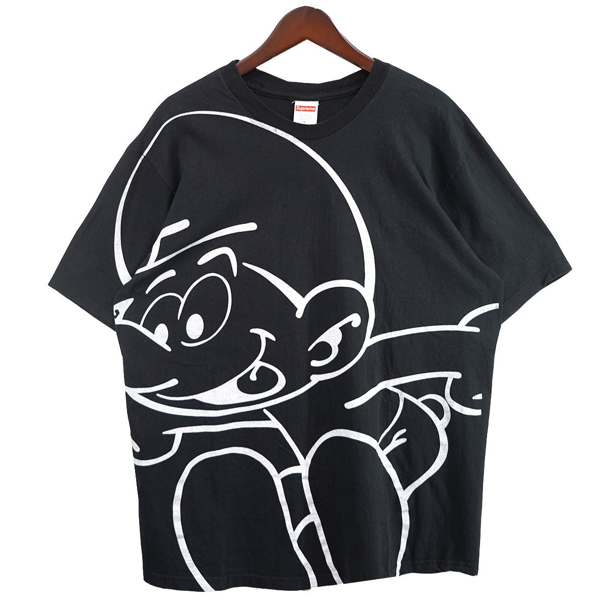 Supreme 20AW Smurfs Tee スマーフ キャラクター バック ロゴ Tシャツ 古着・中古-1枚目のアイテム画像