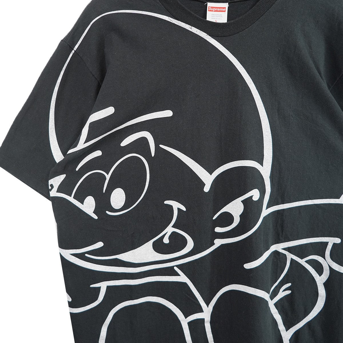 Supreme 20AW Smurfs Tee スマーフ キャラクター バック ロゴ Tシャツ 古着・中古-3枚目のアイテム画像