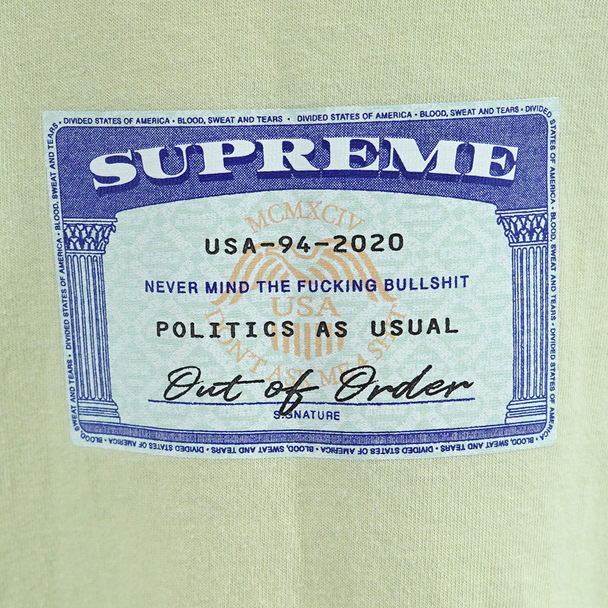 Supreme 20SS Social Tee ロゴ ソーシャル Tシャツ 古着・中古-2枚目のアイテム画像