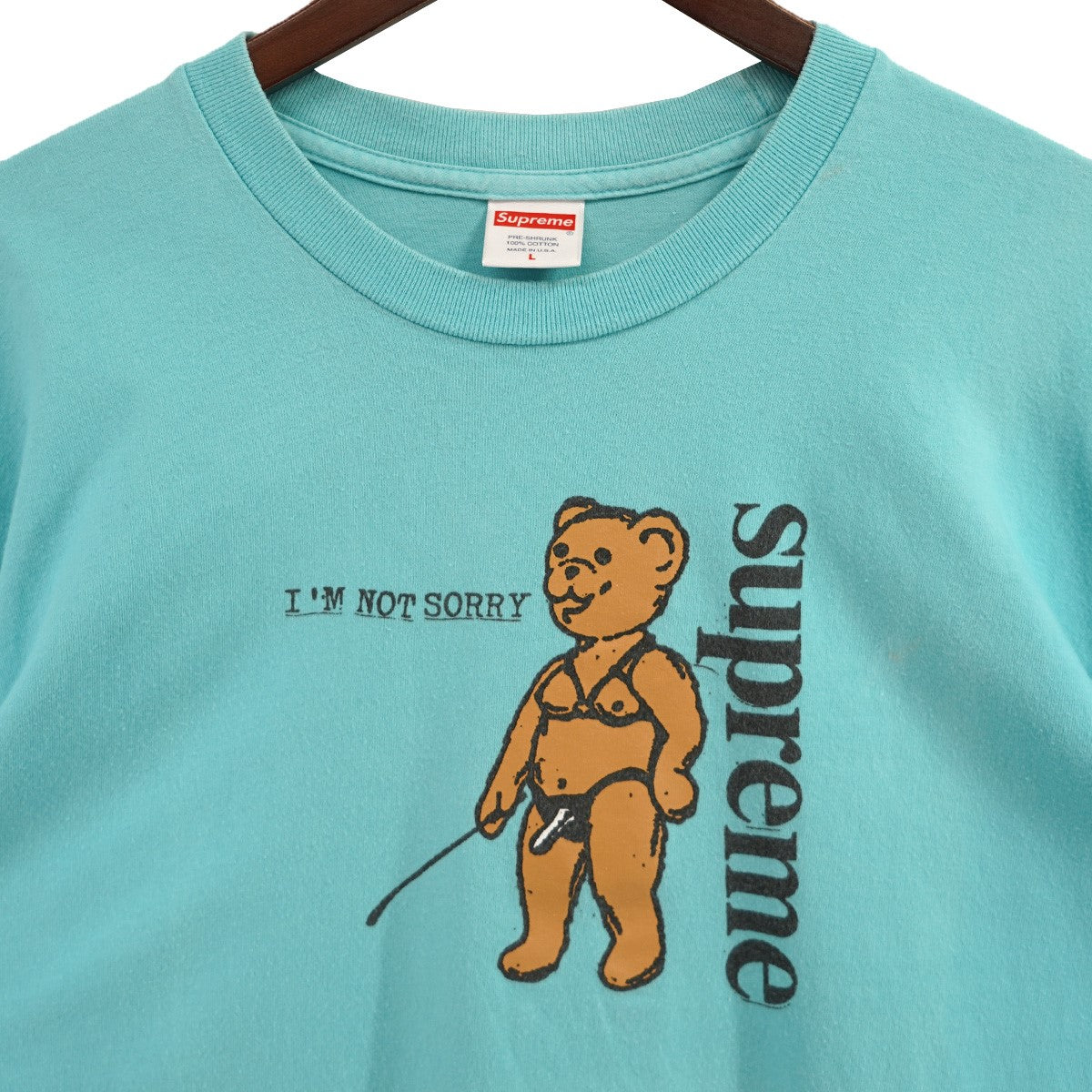 Supreme 21SS Not Sorry Tee ノット ソーリー ベアー Tシャツ 古着・中古-3枚目のアイテム画像