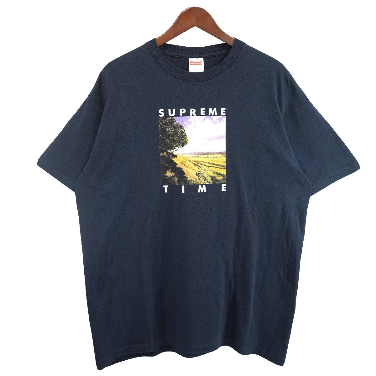 Supreme 19SS Time Tee タイム ロゴ Tシャツ 古着・中古-1枚目のアイテム画像