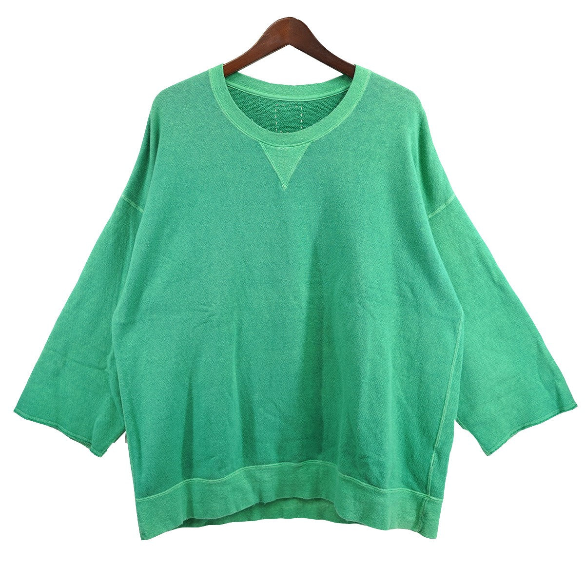 21AW JUMBO SWEAT 3／4 (UNEVEN DYE)ジャンボ スウェット トレーナー