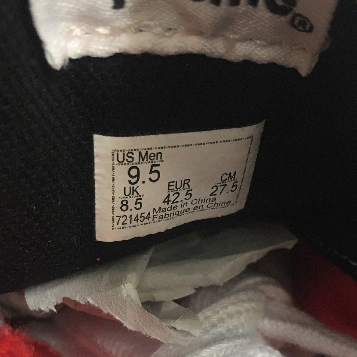 Supreme×VANS 25SS Nate Lowman × Vans Skate Grosso Mid Bullet Hole