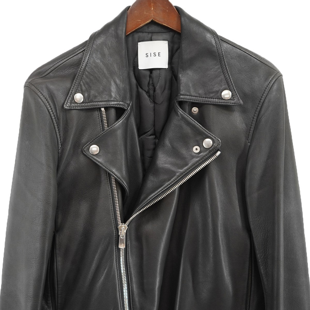 Sise(シセ) ダブル レザー ライダース ジャケット SI-16AW-BL01