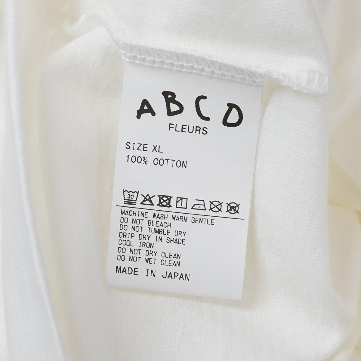 ABCD FLEURS 24AW ABCD FLEURS logo by Vincent Tsang S／S Tヴィンセント・ツァン ロゴ Tシャツ 古着・中古-6枚目のアイテム画像