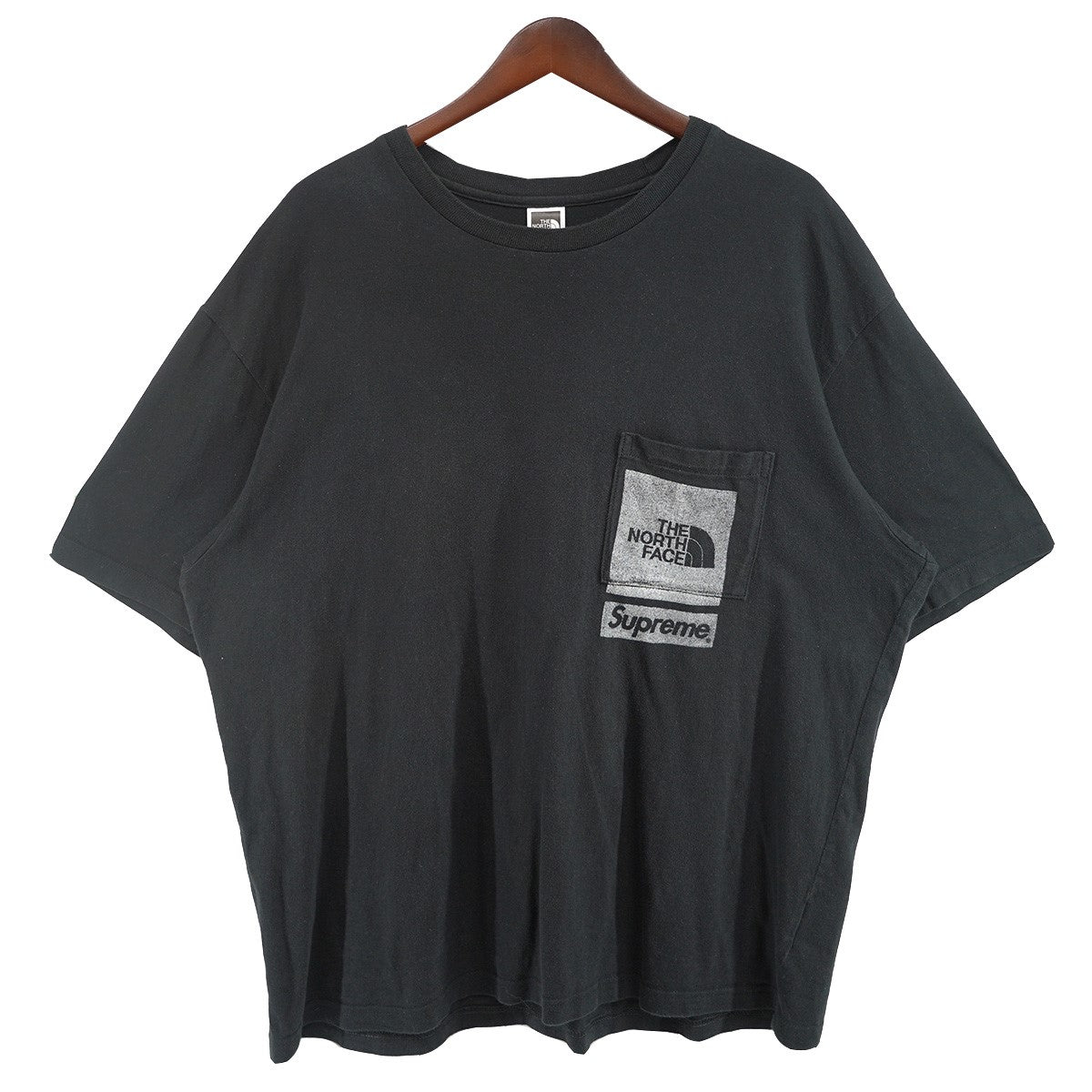 Supreme×THE NORTH FACE 23SS The North Face Printed Pocket Teeコラボ ロゴ ポケット Tシャツ