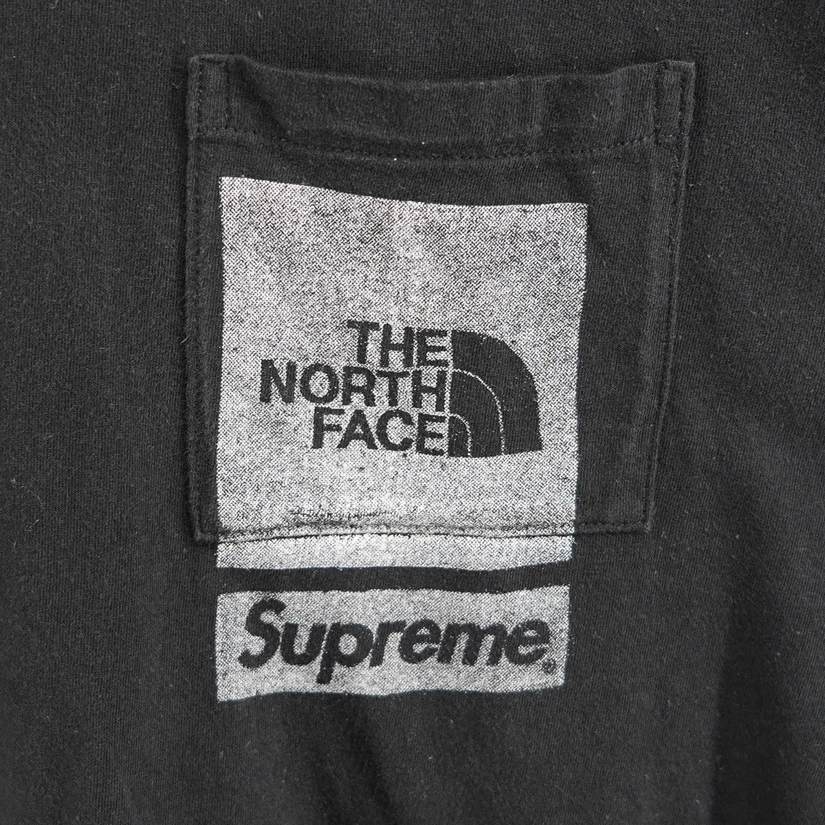 Supreme×THE NORTH FACE 23SS The North Face Printed Pocket Teeコラボ ロゴ ポケット Tシャツ 古着・中古-2枚目のアイテム画像