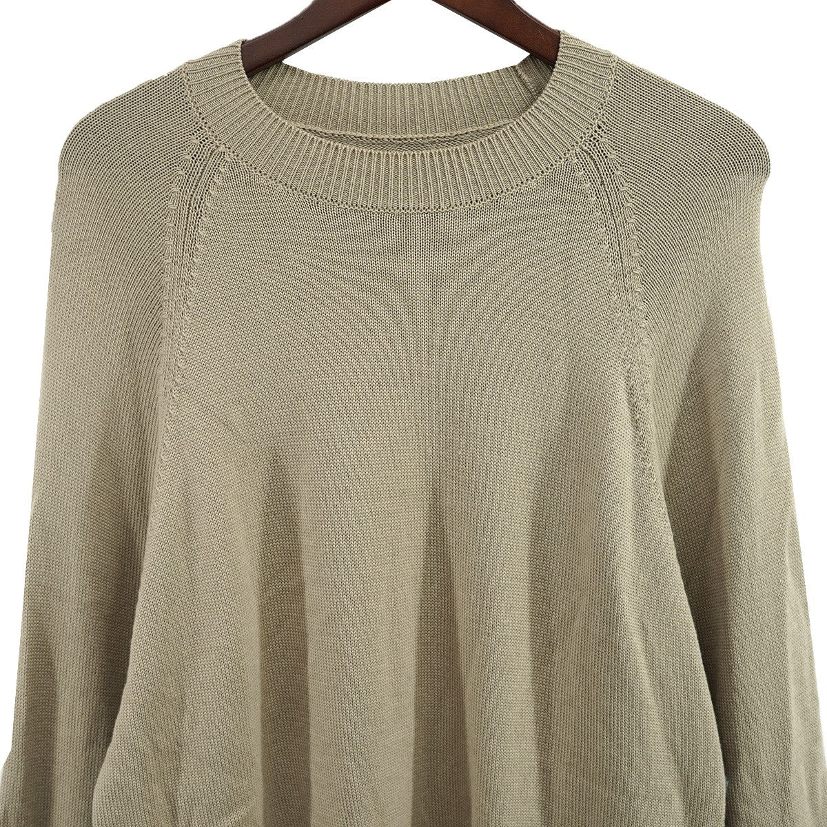 BATONER(バトナー) クルーネック ラグラン ウール ニット セーター BN