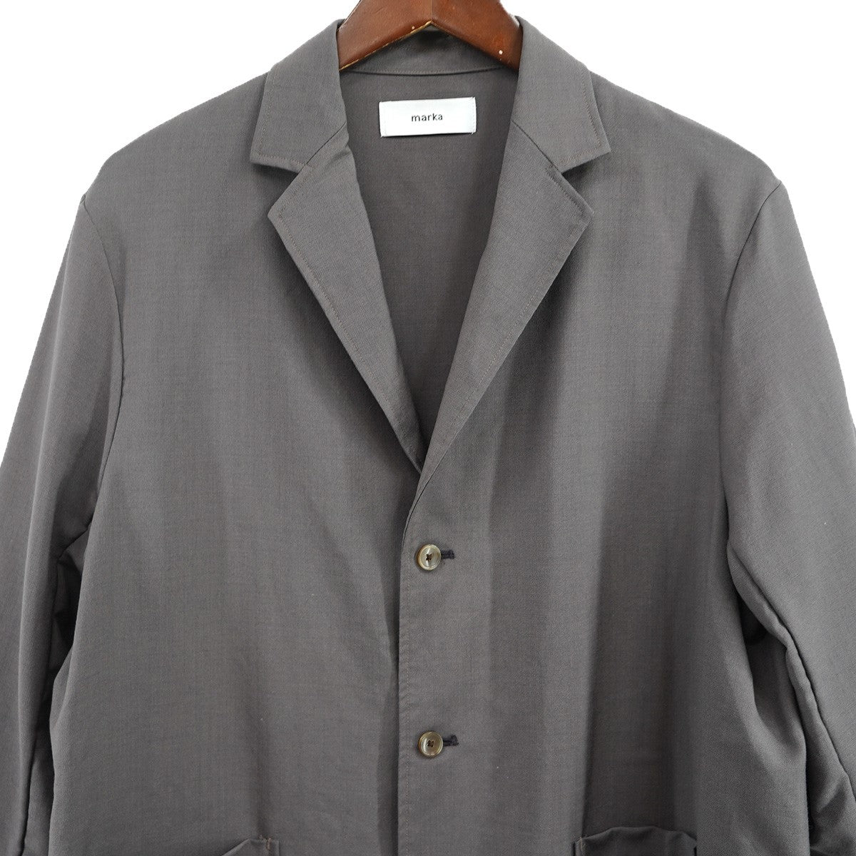 MARKA(マーカ) 22AW S．B． SHIRT JACKET - ORGANIC WOOL MOHAIR