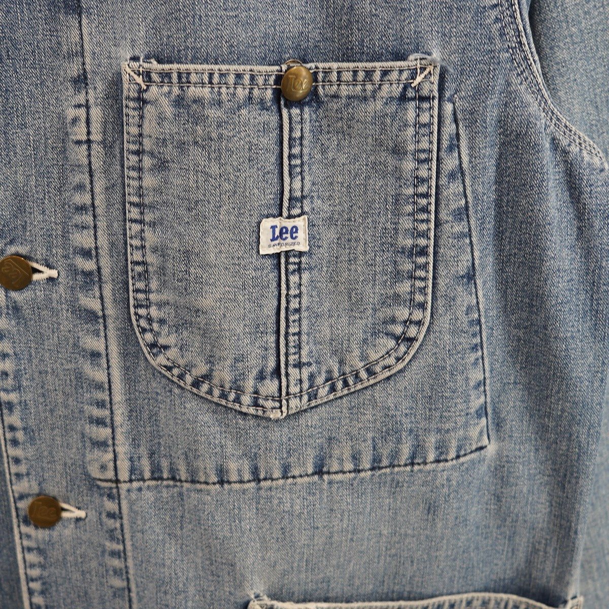 LEE(リー) 0412 カバーオール デニム ジャケット ブルー サイズ L