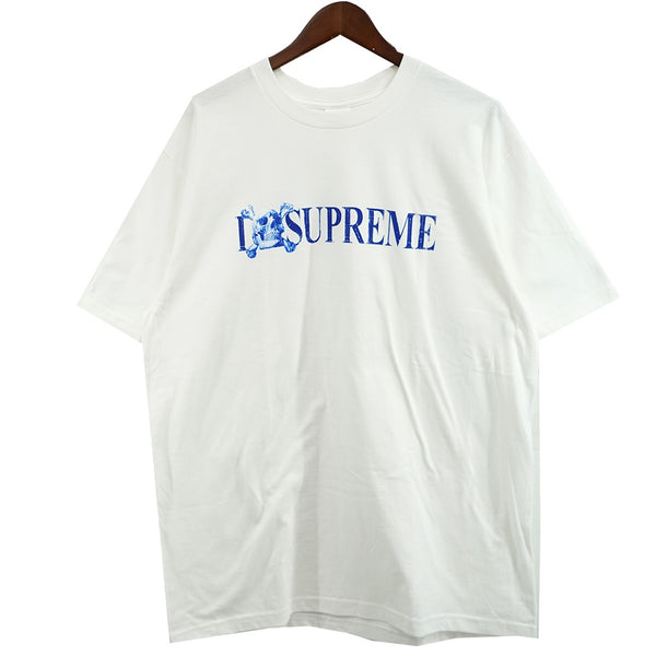 Supreme(シュプリーム) 25AW Skull Tee ロゴ スカル Tシャツ ホワイト