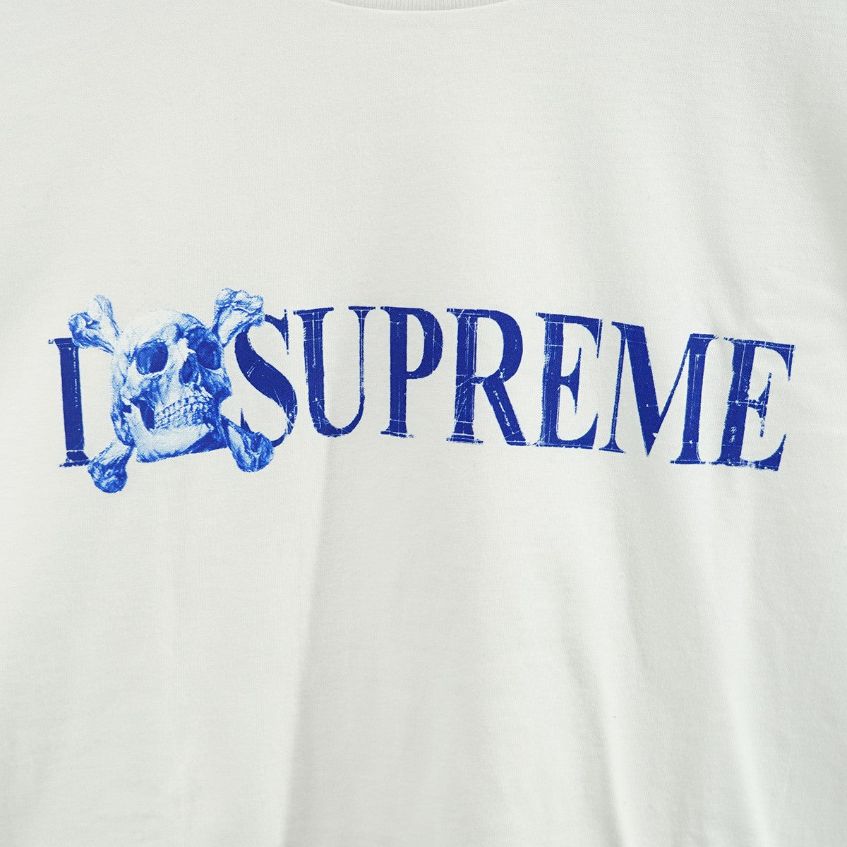 Supreme(シュプリーム) 25AW Skull Tee ロゴ スカル Tシャツ ホワイト