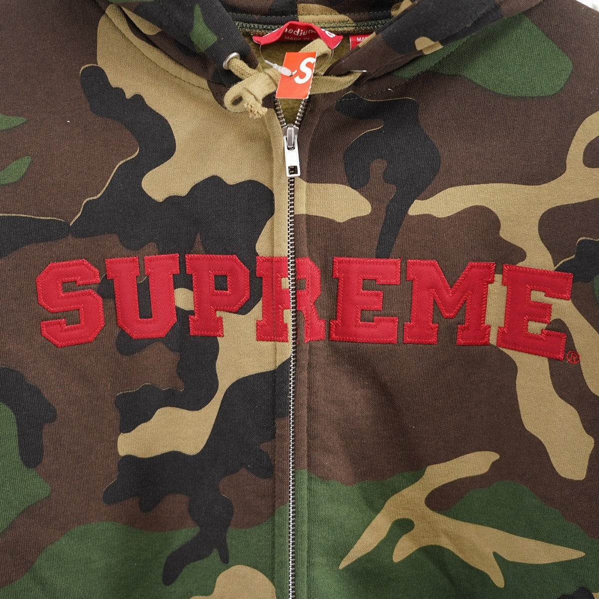 25AW Collegiate Applique Zip Up Hooded Sweatshirtカレッジ ロゴ アップリケ ジップ アップ フーデッド スウェットシャツ パーカー