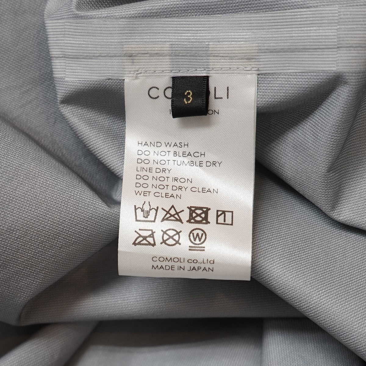 COMOLI(コモリ) 24SS レインコート ダブルジップ フード フーデッド