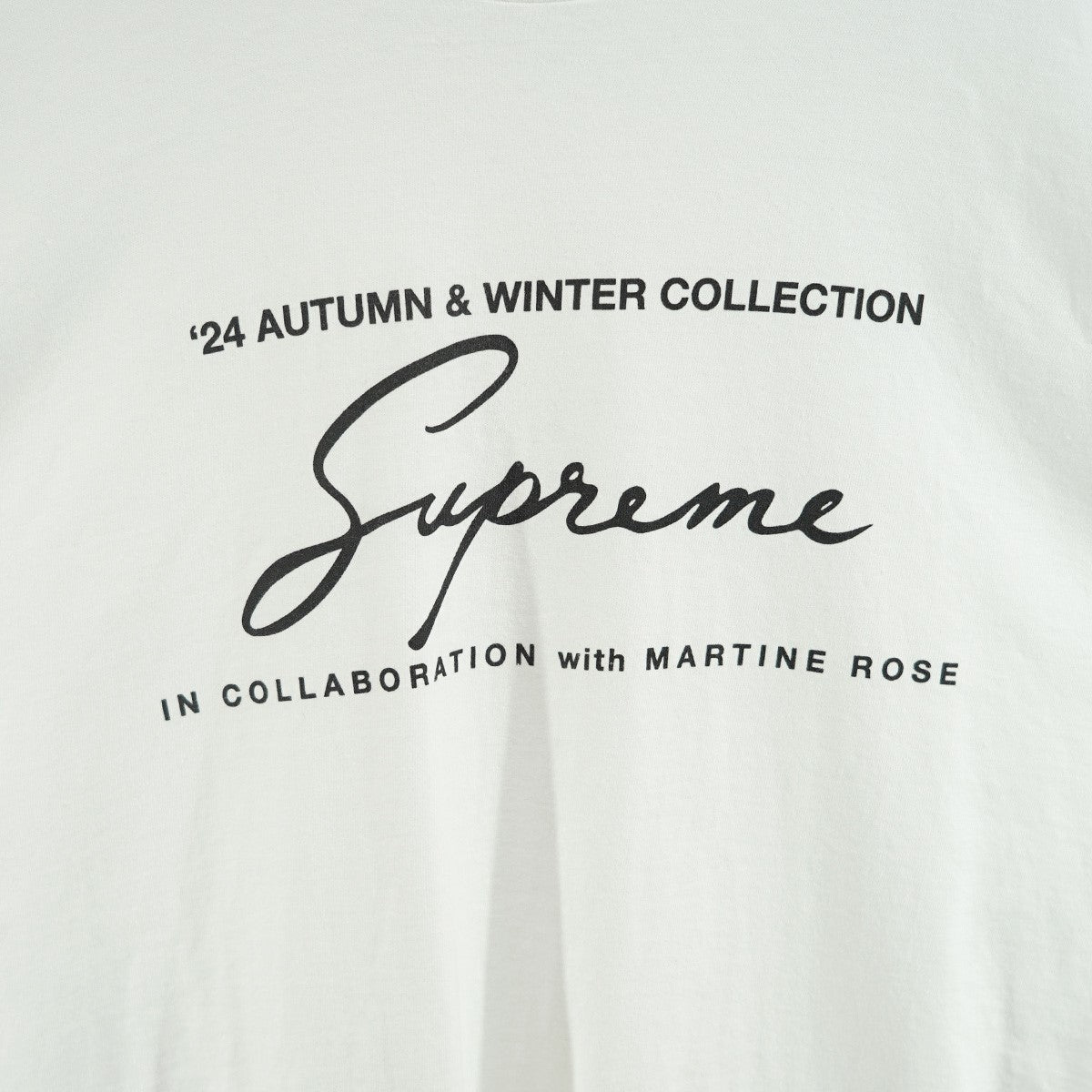 24AW Martine Rose Tee コラボ ロゴ Tシャツ