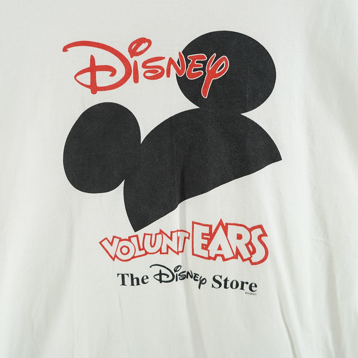 00s DISNEY VOLUNT EARS Tee ／ Micky Mouse Print Teeディズニー ボランティアーズ ミッキーマウス Tシャツ