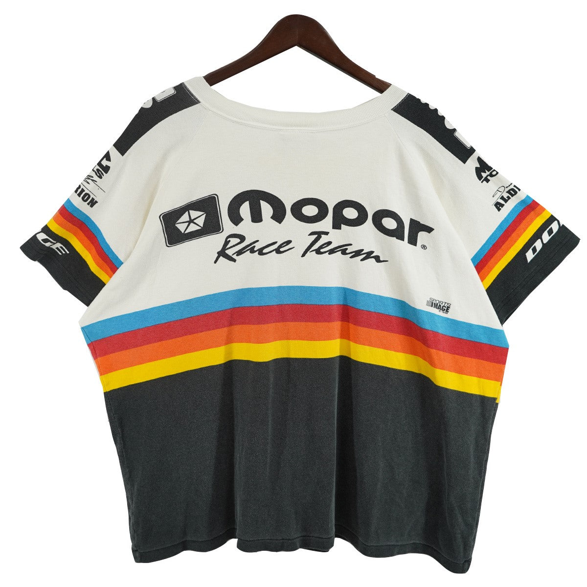 90s Mopar Rainbow Racing T-shirt Good Year CHASE AUTHENTICSレーシング Tシャツ