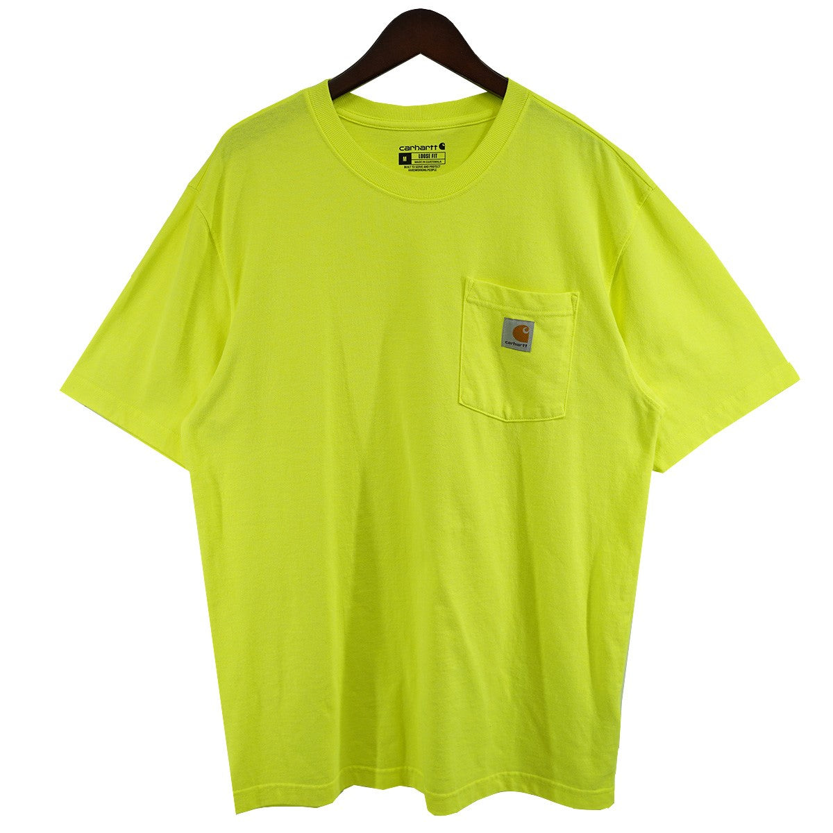 CarHartt WORKWEAR POCKET S／S K87 K87-M LOOSE FITロゴ ポケット Tシャツ 古着・中古-1枚目のアイテム画像