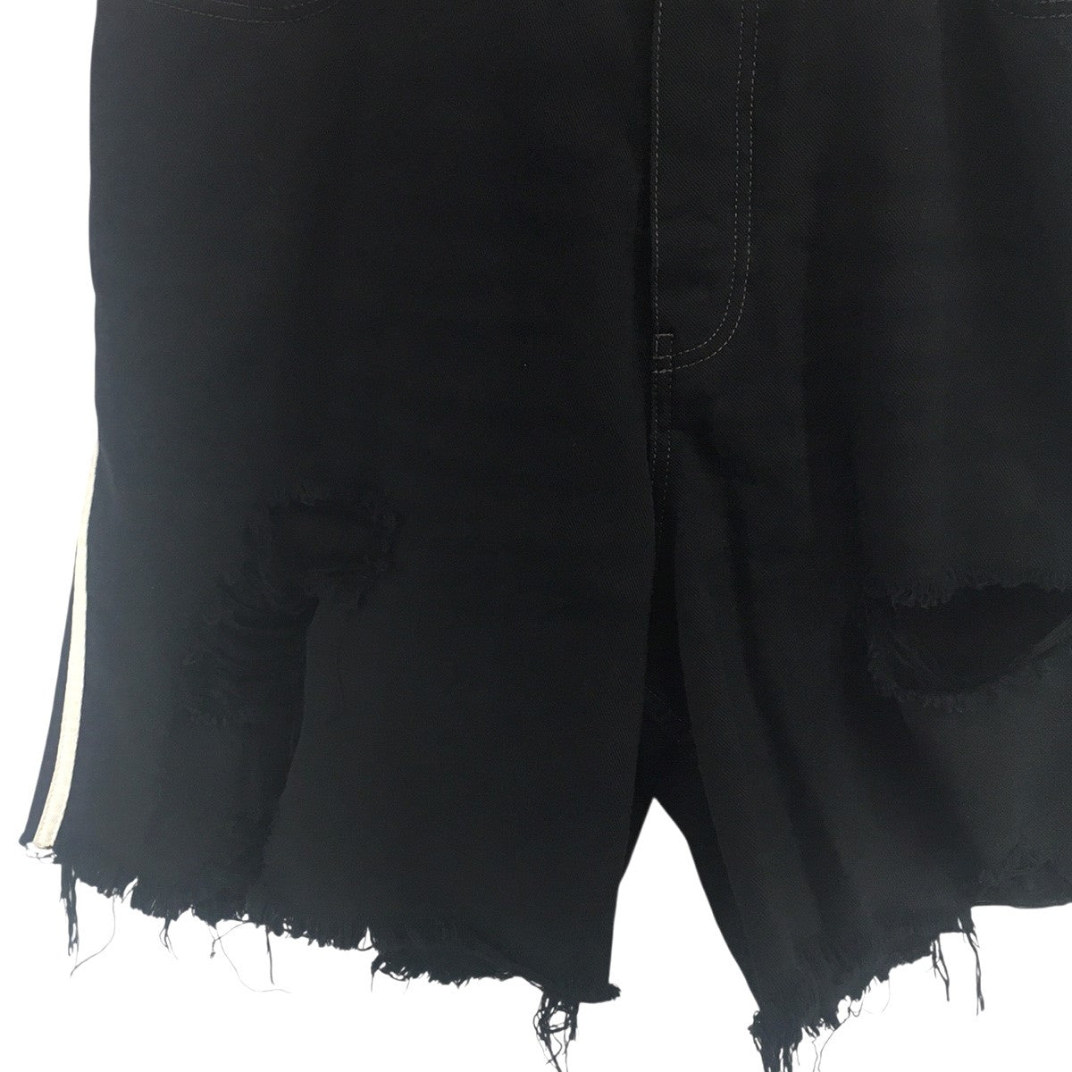 BALENCIAGA×adidas 23SS × adidas Destroyed Baggy Denim Shortsデストロイ ダメージ 加工 バギー デニム ショーツ ハーフパンツ 古着・中古-5枚目のアイテム画像