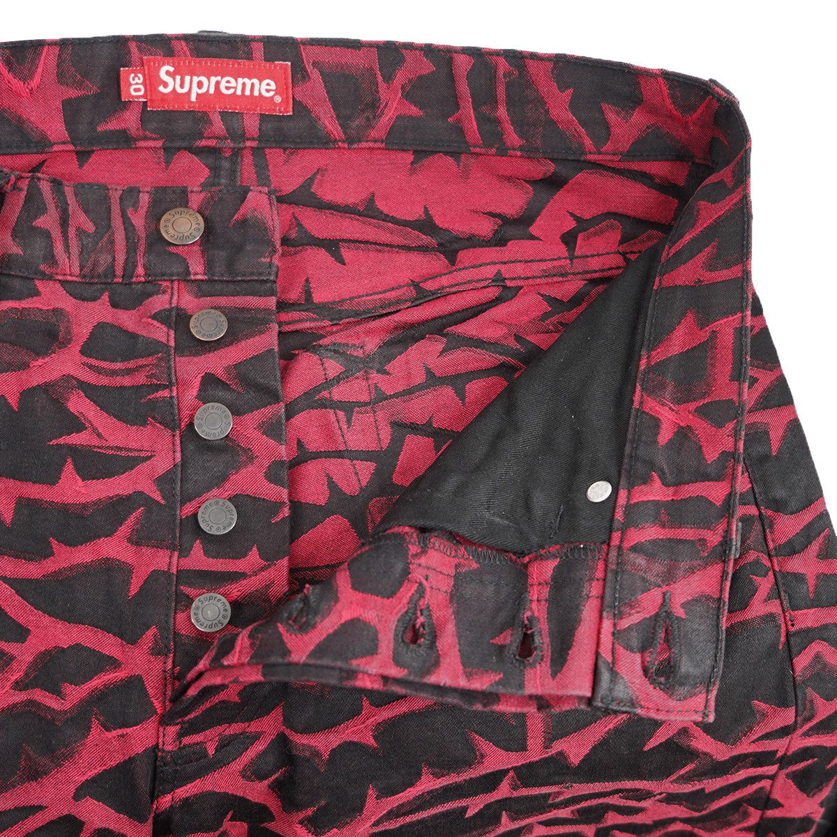 Supreme(シュプリーム) 18AW Thorn Jean 総柄 ジーン デニム
