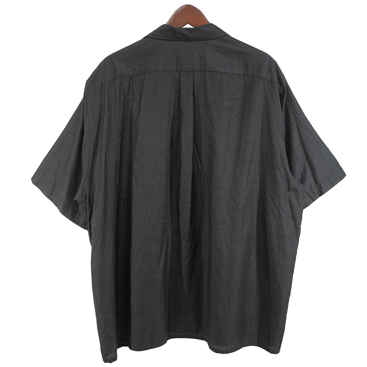 COMOLI 25SS ウールシルク 半袖オープンカラーシャツ 古着・中古-3枚目のアイテム画像