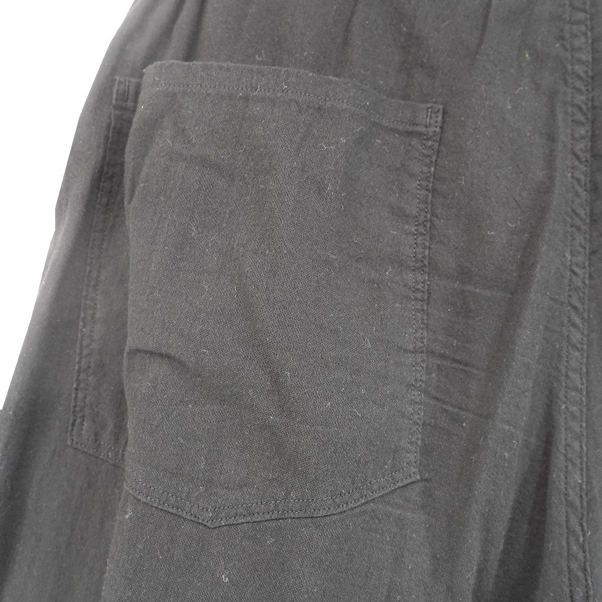 25SS オックス ドローストリングパンツ 空紡 製品染め加工切替デザイン バルーンシルエット イージー パンツ