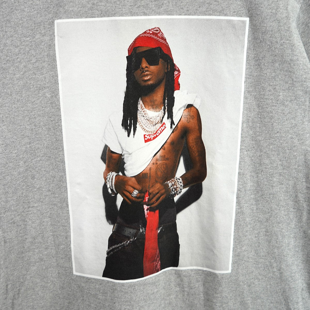 Supreme 25AW Playboi Carti Tee プレイボーイ・カーティボックスロゴ フォト Rap Hiphop ラッパー Tシャツ 古着・中古-2枚目のアイテム画像