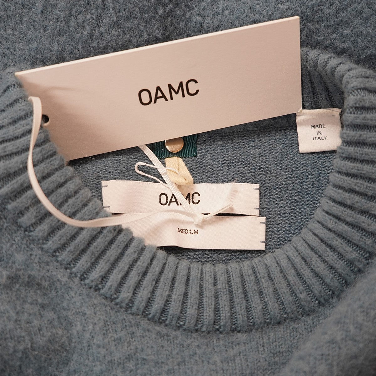 OAMC(オーエーエムシー) BLEACH CREW SWEATERオーバーサイズ ブリーチ