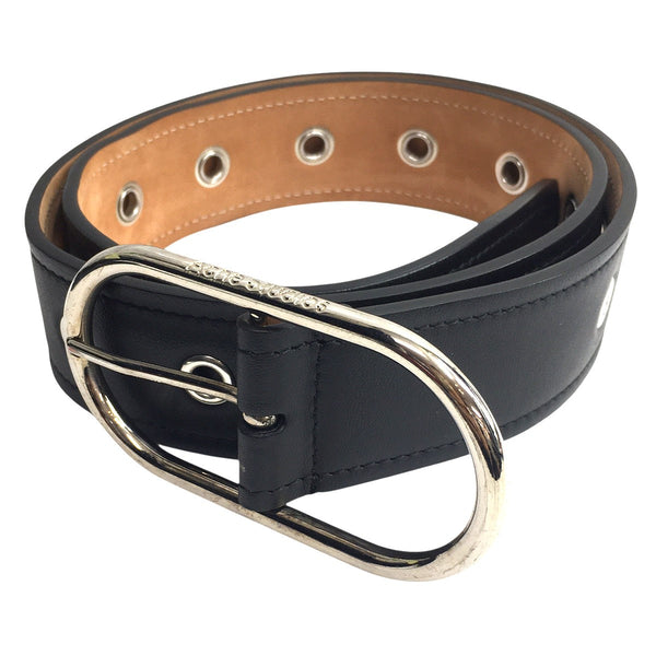 Acne Studios ロゴ バックル レザーベルト 白 アクネ ユニセックス ACNE STUDIOS(アクネストゥディオズ) ロゴ バックル レザーベルト