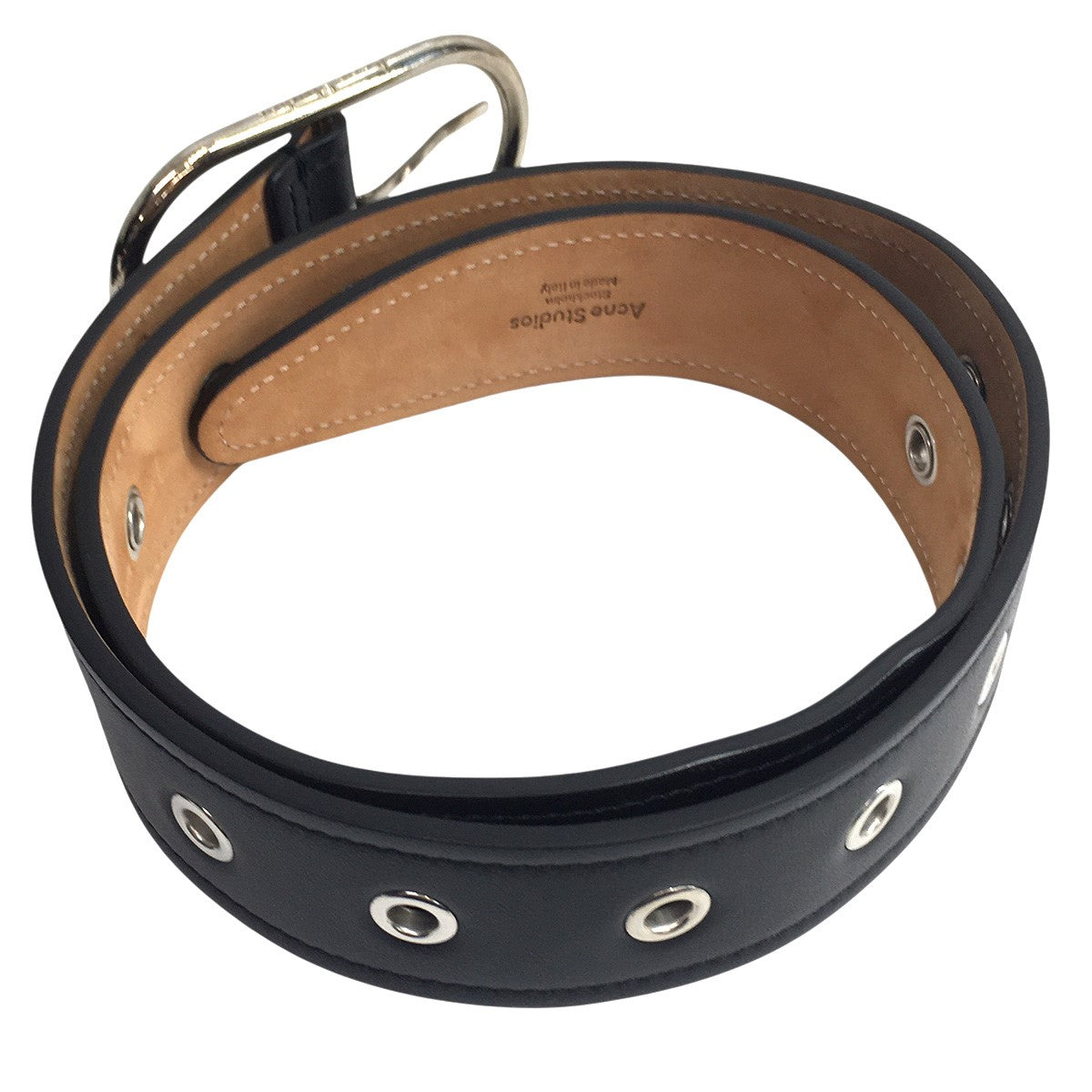 ACNE STUDIOS(アクネストゥディオズ) ロゴ バックル レザーベルト