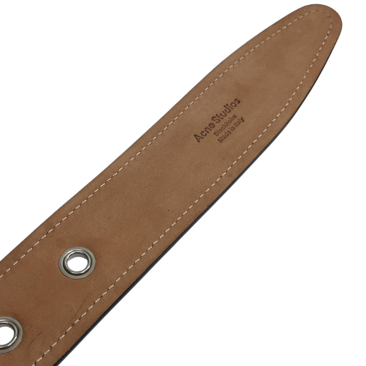 ACNE STUDIOS(アクネストゥディオズ) ロゴ バックル レザーベルト