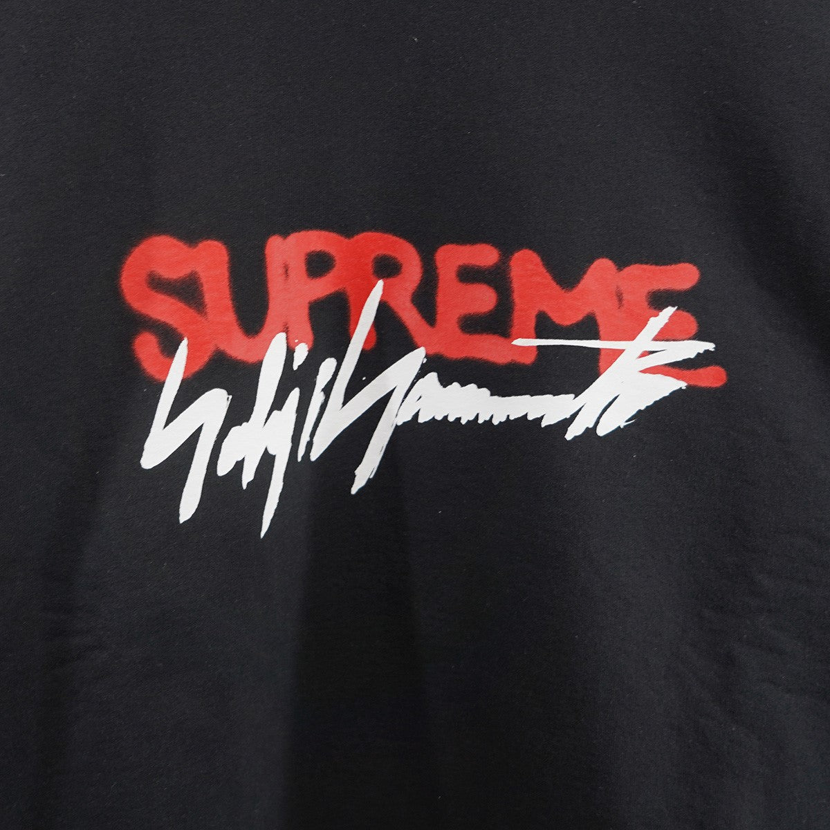 19AW Yohji Yamamoto Crewneckヨウジヤマモト コラボ ロゴ クルーネック スウェット トレーナー