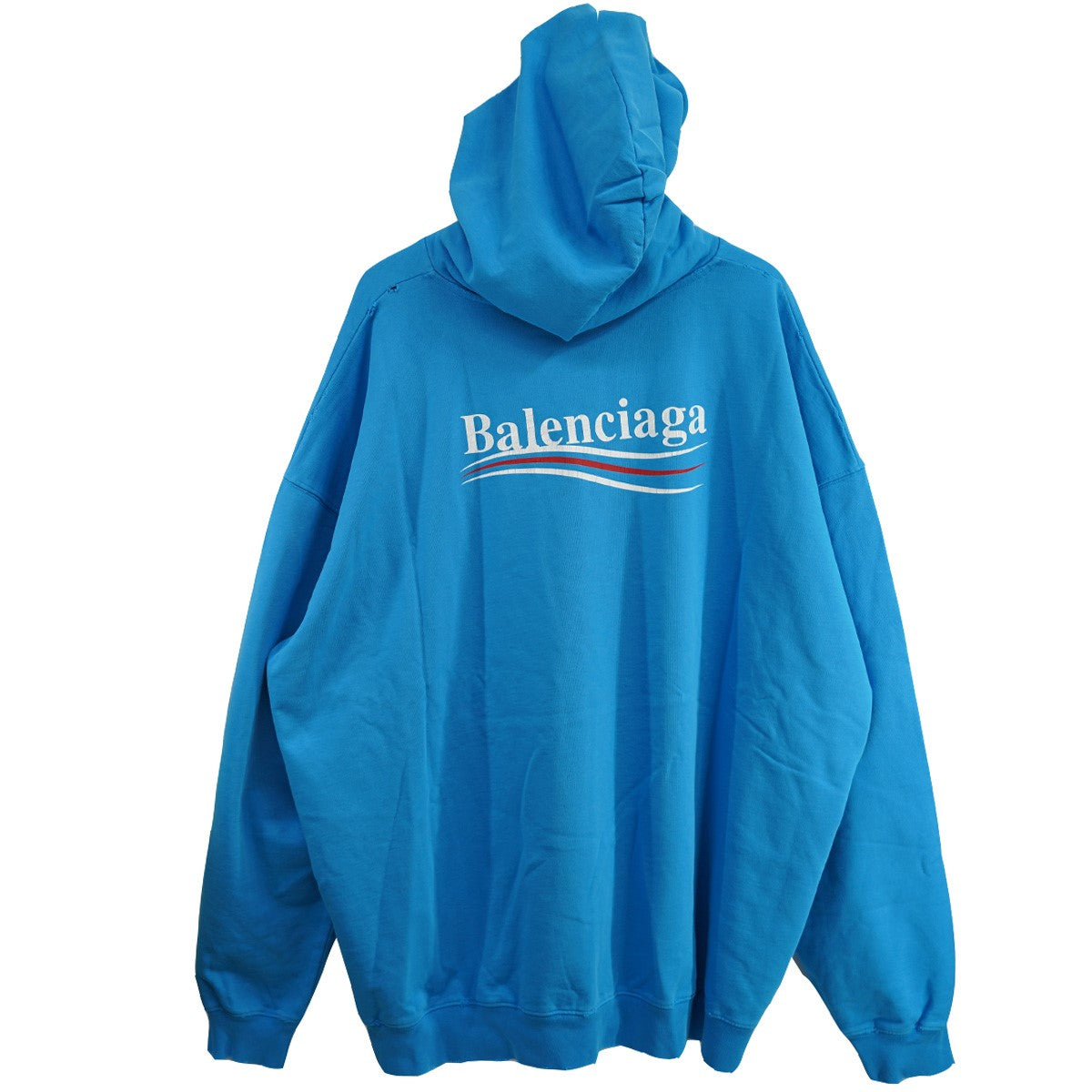 23SS Large Fit Hoodie  オーバーサイズキャンペーン ロゴ プルオーバーパーカー ダメージ加工 フーディー