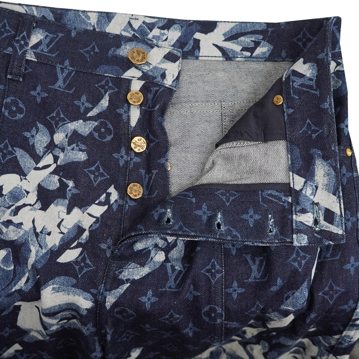 LOUIS VUITTON(ルイヴィトン) 23AW モノグラム LV プリンテッド デニム