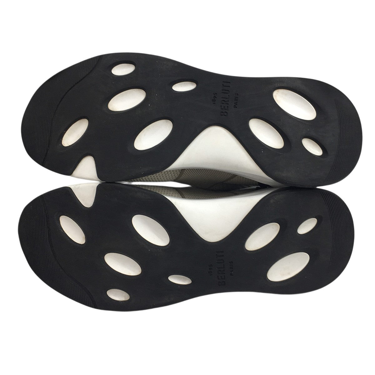 シャドウ ニット＆レザースニーカー シューズ 靴