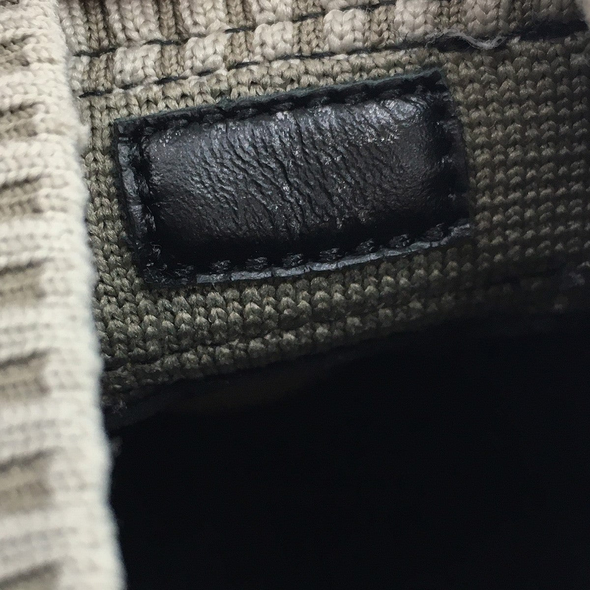 シャドウ ニット＆レザースニーカー シューズ 靴