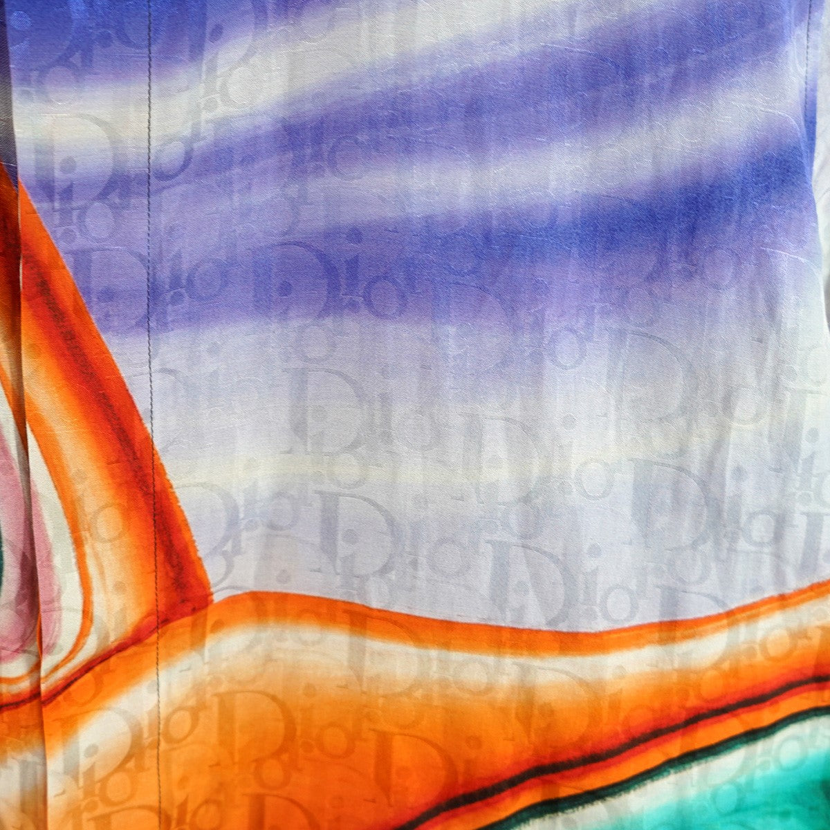 21SS KENNY SCHARF ケニー・シャーフケニー・シャーフロゴ オブリーク シルク混 半袖 シャツ