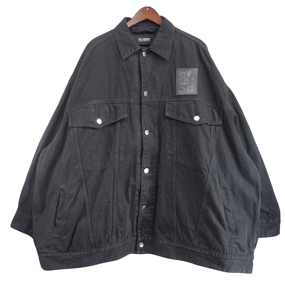 22SS OVERSIZED SOLEMN-X DENIM JACKETRS ロゴ パッチ オーバーサイズ デニムジャケット