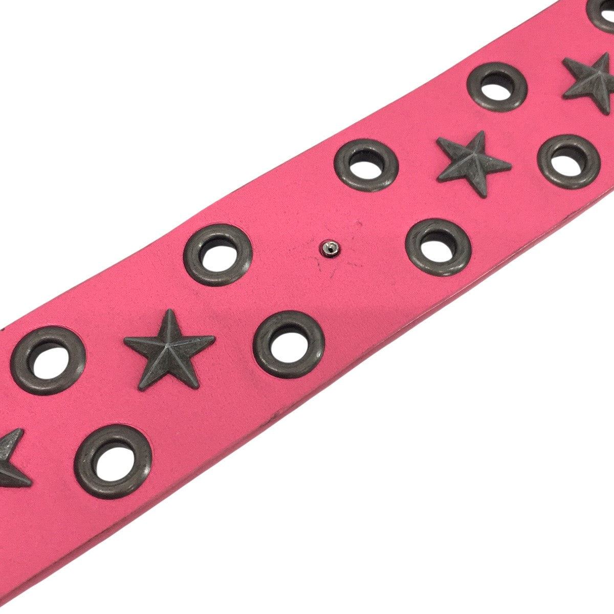 JADED LONDON(ジェイデッドロンドン) スタースタッズベルト ピンク