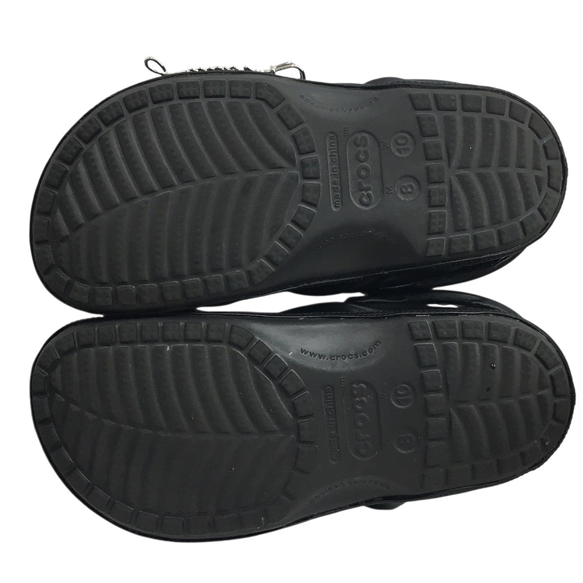 25AW JPG x Crocs Draped Classic Clogロゴ ピン フェイクレザー クラシック クロッグ サンダル シューズ